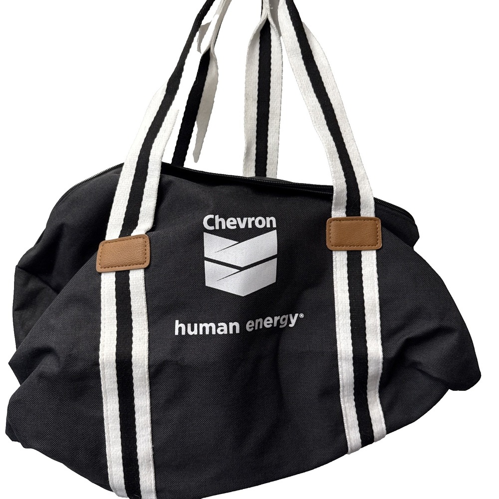 Canvas Vinyl Chevron‎ Oil Duffle Bag